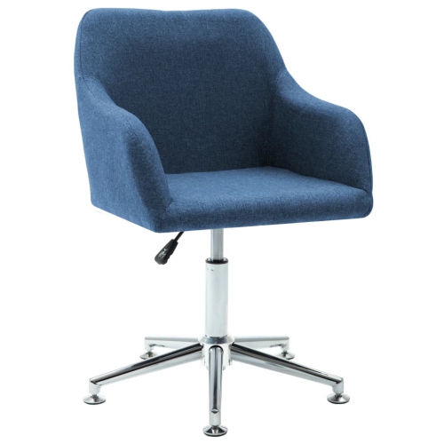 VIDAXL  Swivel Office Chair Blue Fabric