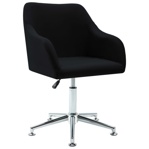 VIDAXL  Swivel Office Chair Fabric In Black