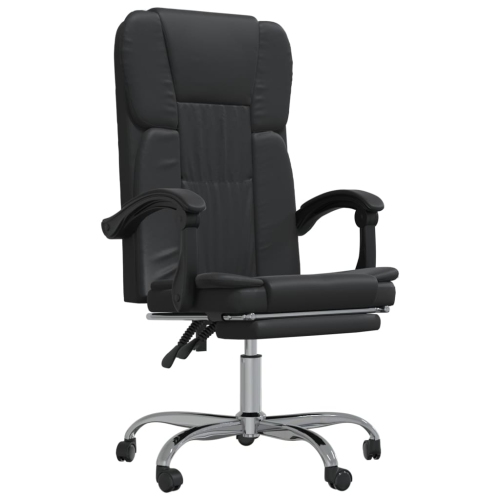 VIDAXL  Reclining Office Chair Faux Leather In Black