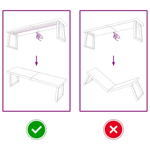 Tablette murale vidaXL brun clair 140x40x(2-4) cm Chêne massif traité