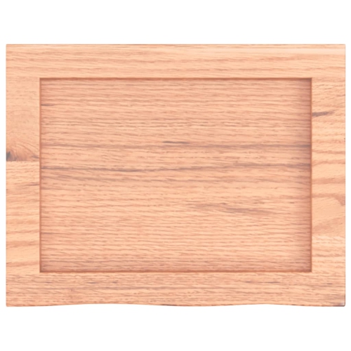 Tablette murale VisdaXL brun clair 40x30x(2-4) cm Chêne bois massif traité