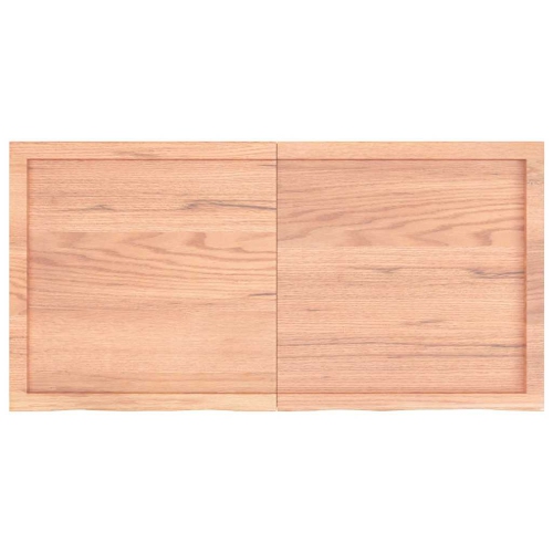 Tablette murale VisdaXL brun clair 120x60x(2-4) cm Chêne de bois massif traité