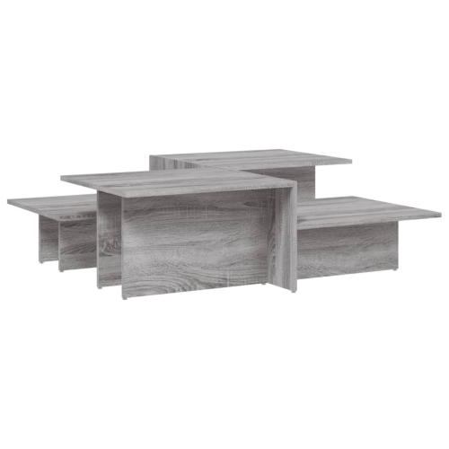 VIDAXL  Coffee Tables 2 PCs Sonoma Engineered Wood In Grey