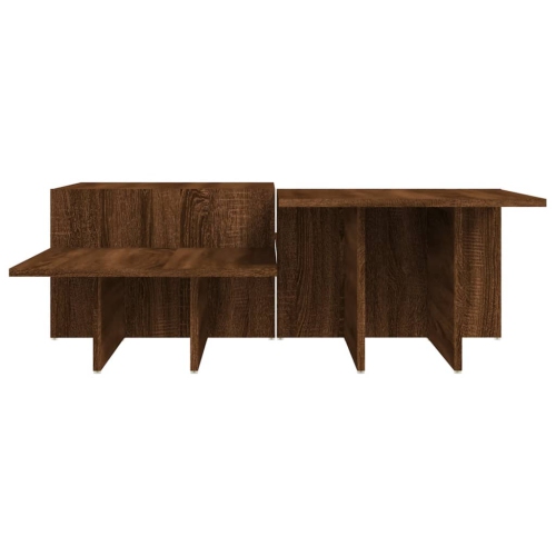 vidaXL Coffee Tables 2 pcs Brown Oak Engineered Wood
