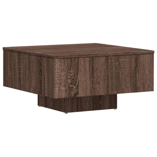 Table basse vidaXL chêne brun 60 x 60 x 31,5 cm bois d'ingénierie
