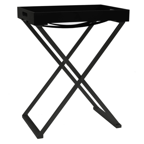 VIDAXL  Folding Table 48X34X61 Cm Mdf In Black