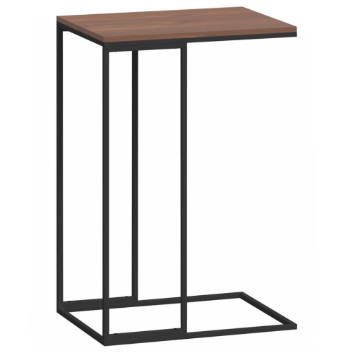 VIDAXL  Side Table 40X30X59 Cm Engineered Wood In Black