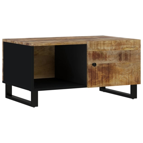 vidaXL Coffee Table 80x50x40 cm Solid Wood Mango&Engineered Wood