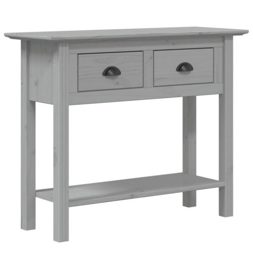 Table console VIdaXL fini gris BODO 90x34.5x73&nbsp;cm pin massif