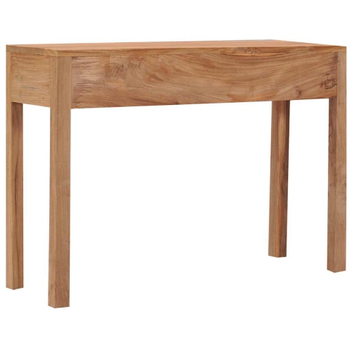 Table console VIdaXL en teck massif 110 x 35 x 35 po de 75 cm