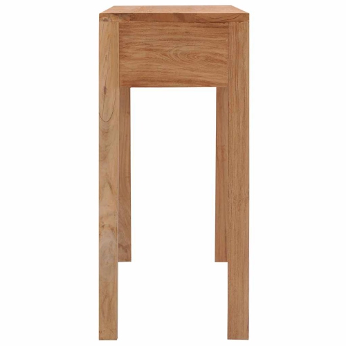 Table console VIdaXL en teck massif 110 x 35 x 35 po de 75 cm