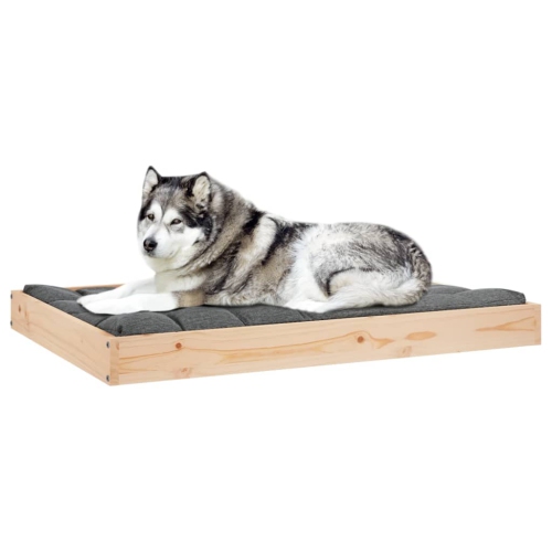 Lit pour chiens vidaXL 101.5x74x9 cm Pin massif