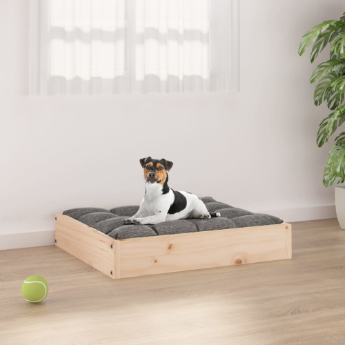 vidaXL Dog Bed 51.5x44x9 cm Solid Wood Pine