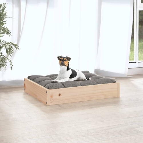 vidaXL Dog Bed 51.5x44x9 cm Solid Wood Pine