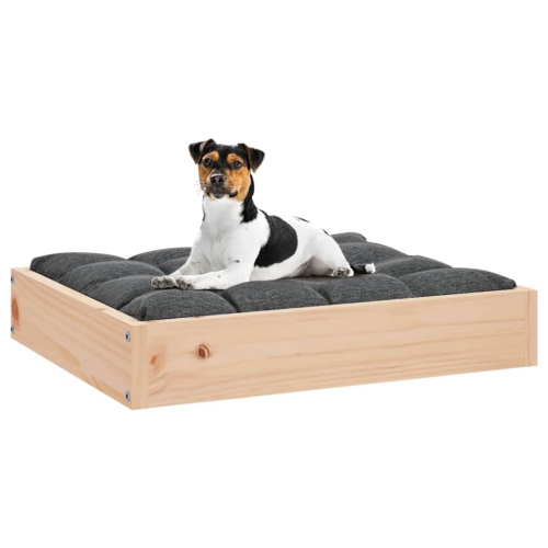 vidaXL Dog Bed 51.5x44x9 cm Solid Wood Pine