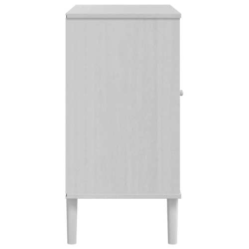 Surface de rangement SENJA Rattan vidaXL Blanc 80 x 40 x 40 x 80&nbsp;cm Pin massif