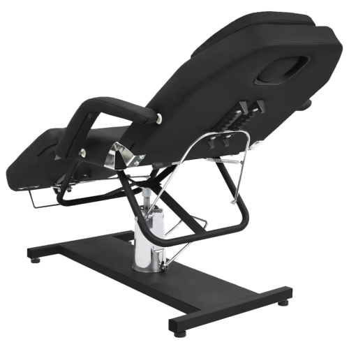 vidaXL Massage Table Black 180x62x(87-112) cm