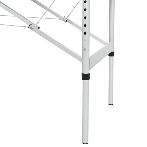 Table de massage pliable bleue à 4 zones avec cadre en aluminium