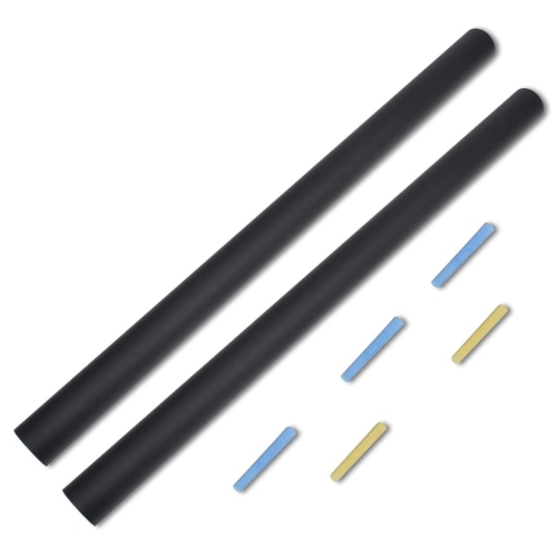 Autocollants muraux vidaXL tableau noir 0,45 rouleaux 2 m 2 avec craies