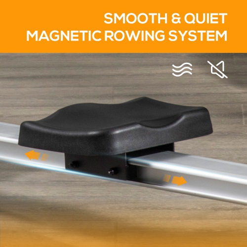 Rameur magnétique à résistance réglable de Soozier avec moniteur numérique ACL Santé corporelle complète et mise en forme pour la maison