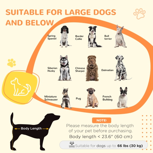 PawHut – Meuble pour cage de chien 37 po avec coussin, table de bout intérieur en forme de chenil avec 2 portes, pour gros chiens, noir