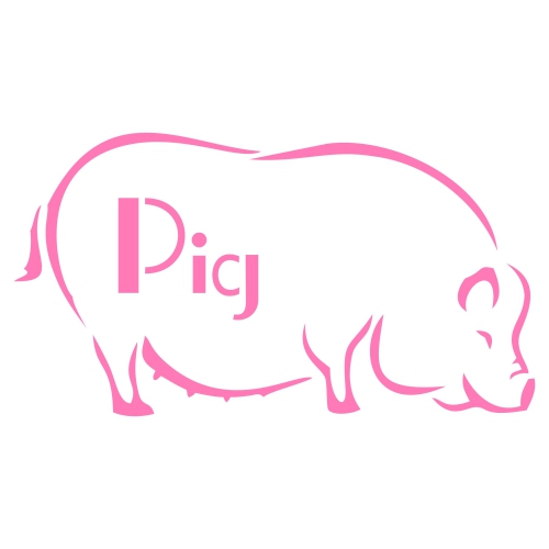 Happy Hog Stencil - Celebrate Chinese New Year with our 5.5 x 3 inch ...