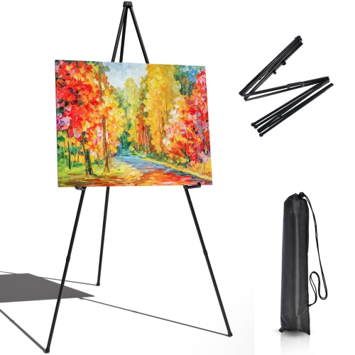 Portable Artist Easel Stand 63 Inches Black Picture Stand