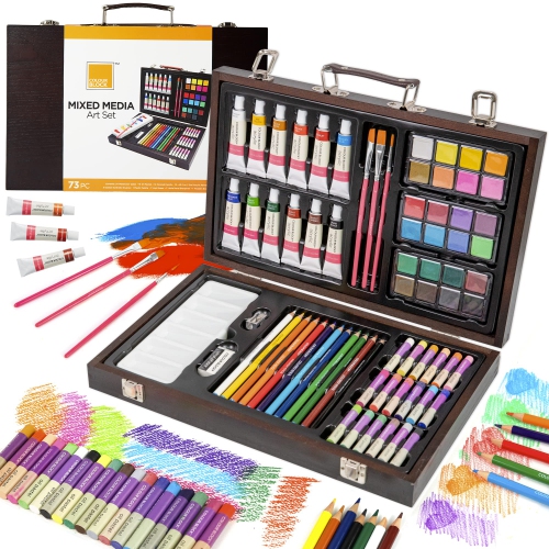 Artistic Creations: Complete 73 Piece Art Set for Adults & Kids - Premium  Supplies for Painting and Drawing - Ideal for Artists Ages 8-12 & 9-12  Girls - All-in-One Craft Paint Kit