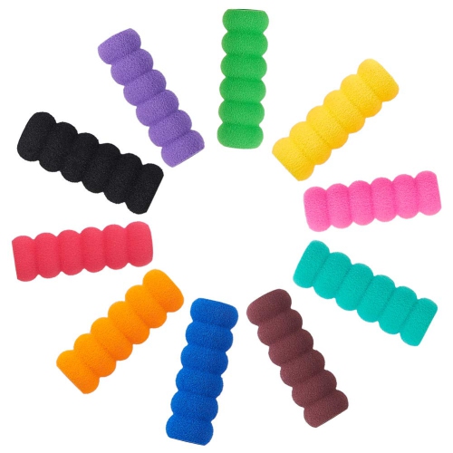 ComfortGrip 60PCS Soft Foam Pencil Grips - Ergonomic Pen Grippers for  Arthritis Relief and Writing Comfort - 10 Colors - Sponge Grips for  Painting and Drawing - Adults and Kids Fri