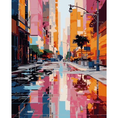 Urban Artistry Adult Paint by Number Kit Street Scene Edition