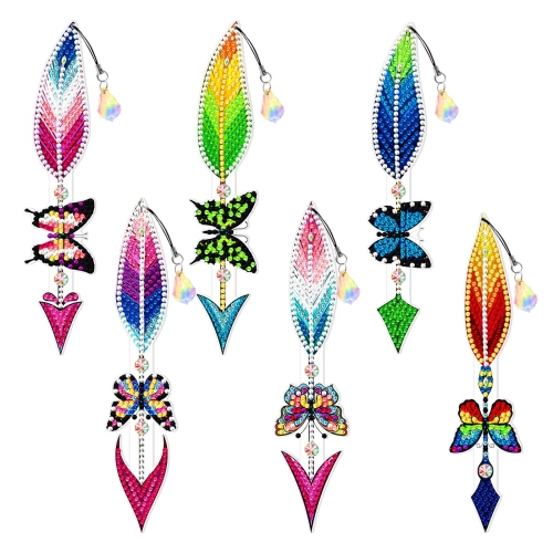 SparkleCrafts 5D Diamond Painting Bookmarks Set of 6 DIY