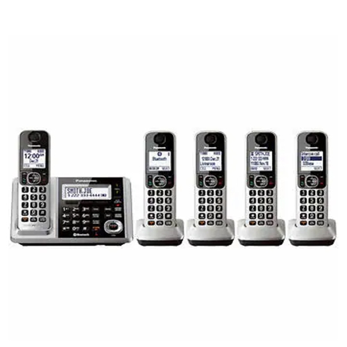 Refurbished Panasonic KX-Tg175 Dect 6.0 Digital Cordless Phone with Answering System 5 Handsets Bluetooth (Link-To-Cell)