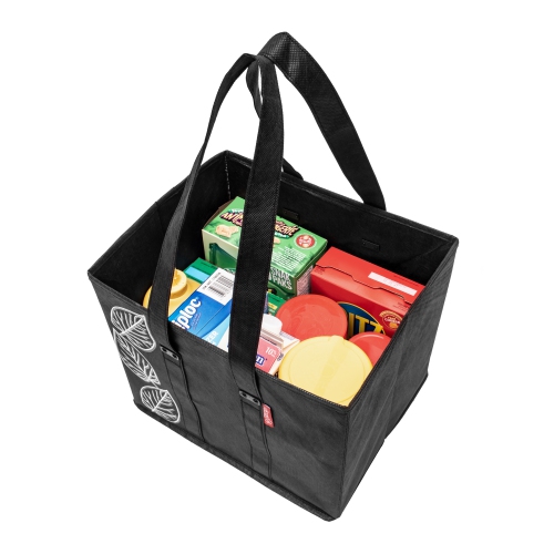 Planet E Reusable Premium Quality Grocery Shopping Box Bags - Heavy Duty Tote Set with Reinforced Bottom