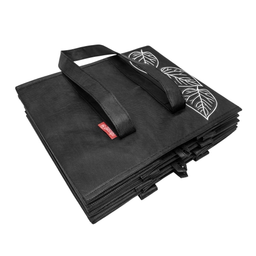 Planet E Reusable Premium Quality Grocery Shopping Box Bags - Heavy Duty Tote Set with Reinforced Bottom