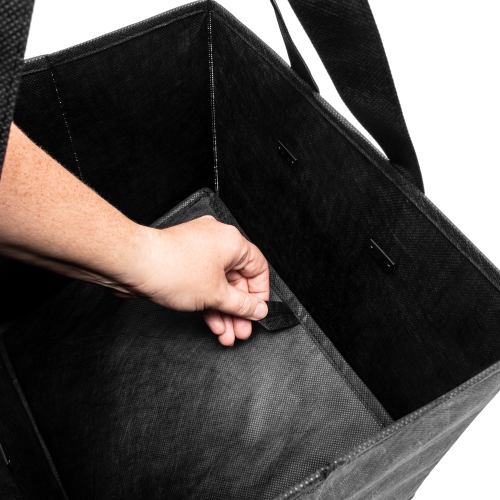 Planet E Reusable Premium Quality Grocery Shopping Box Bags - Heavy Duty Tote Set with Reinforced Bottom