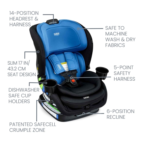 Britax Poplar Convertible Car Seat - Cobalt Onyx