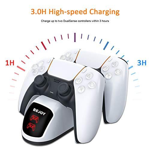 Chargeur de manette USB de type C PS5 avec voyant DEL BEJOY, station de recharge pour PlayStation 5/PS5/manette