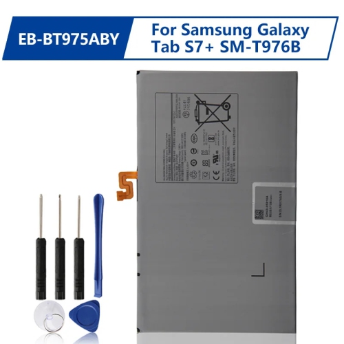 Image 1 de 2.. Batterie de rechange avec outils pour tablette Samsung Tab S7+ / S7 FE 12,4 po, SM-T970 T975 SM-T730 T735, EB-BT975ABY, 10090&nbsp;mAh
