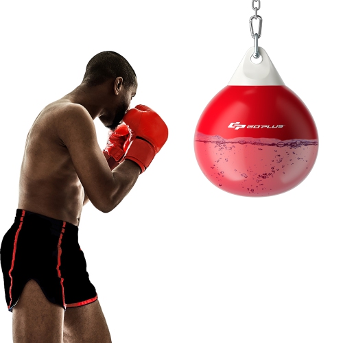 Goplus 18 110Lbs Heavy Water Filled Punching Aqua Training Boxing Bag Home  Gym Hook