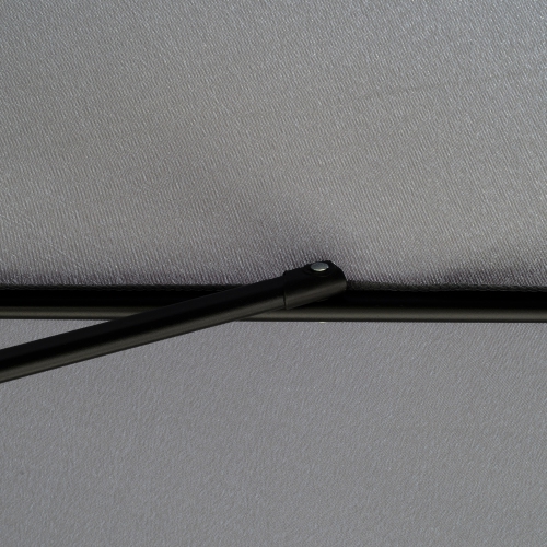 Outsunny 8.5 ft Outdoor Patio Umbrella with Tilt, Round Market Table Umbrella with Ruffles, Aluminium Pole, Crank, Top Vent for Garden, Backyard,