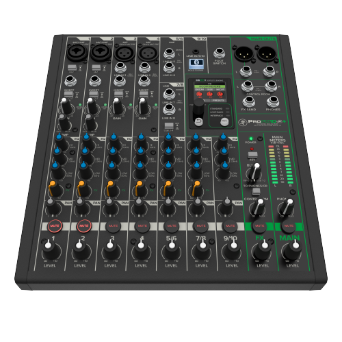 Mackie ProFX10v3+ 10-Channel Professional Effects Mixer with Bluetooth