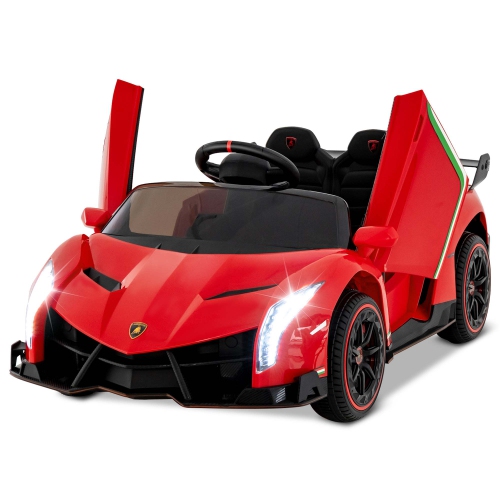 Costway Licensed Lamborghini 4WD Kids Ride-on Sports Car 12V Battery Powered 2.4G Remote