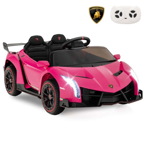 COSTWAY  Licensed Lamborghini 4Wd Kids Ride-On Sports Car 12V Battery Powered 2.4G Remote