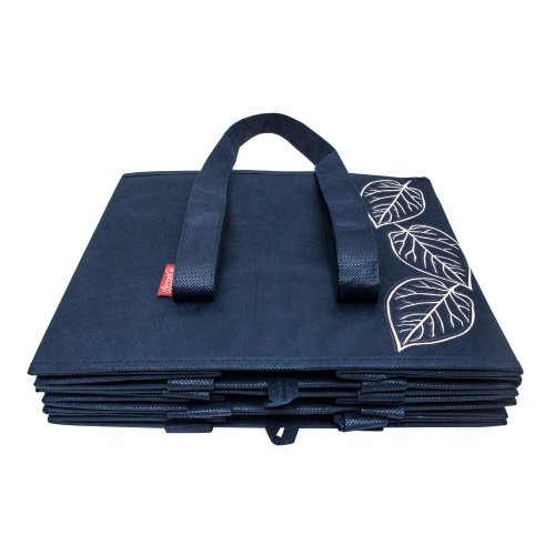 Planet E Reusable Premium Quality Grocery Shopping Box Bags - Heavy Duty Tote Set with Reinforced Bottom