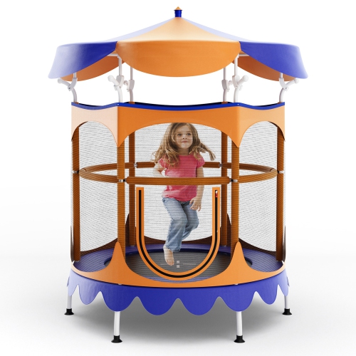 Kids trampoline with handle sale