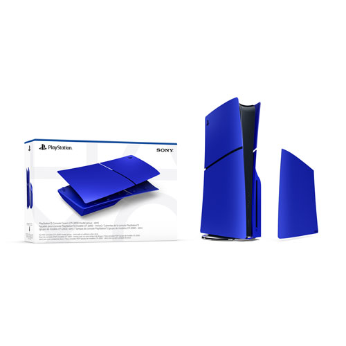 Façade pour console PlayStation 5 mince - Bleu cobalt