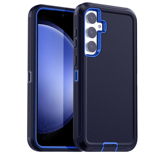 [CS] Triple 3 Layers Shockproof Heavy Duty Defender Hard Case for Samsung Galaxy S25 / S24, Navy