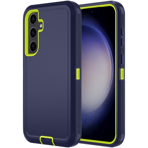 [CS] Triple 3 Layers Shockproof Heavy Duty Defender Hard Case for Samsung Galaxy S25 Plus / S24 Plus, Lime