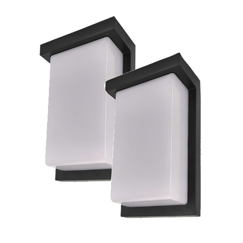 XTRICITY  - Set Of 2 Exterior Wall Lights With Integrated Led, 8" Height, From The Viva Collection In Black