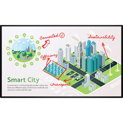 Sharp 86" 4K UHD Aquos Board Interactive Commercial Touch Display - Black